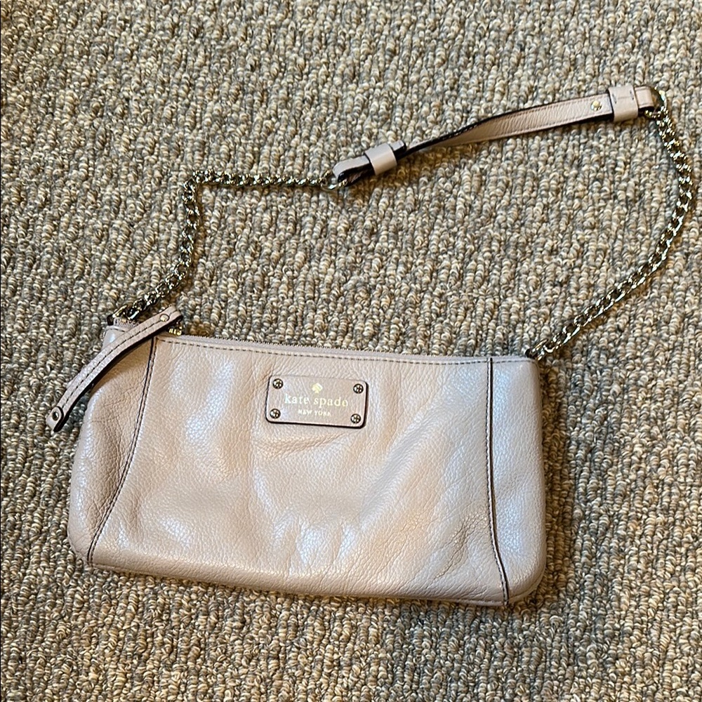 Kate Spade Tan Leather Crossbody Bag